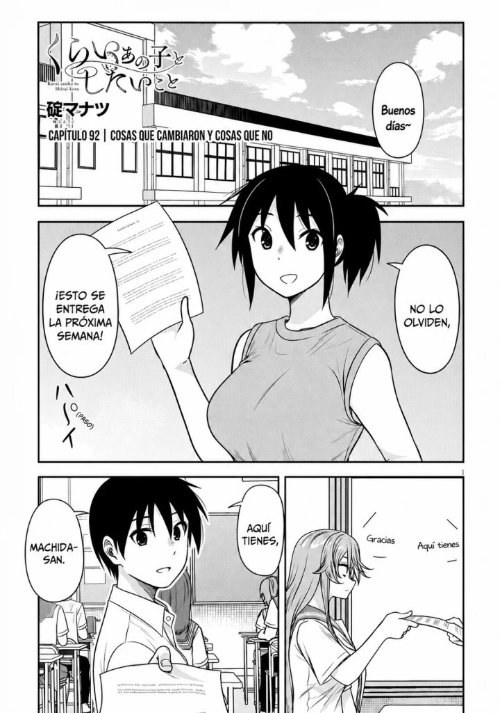 Kurai Anoko to Shitai koto Capítulo 92 - Page 1
