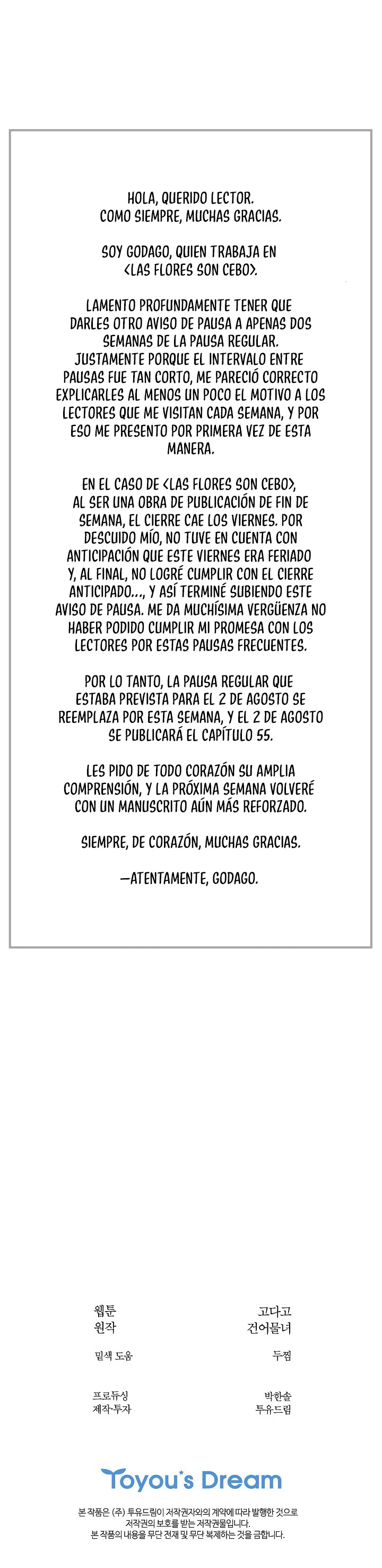 Las Flores Son Cebo Capítulo 53.1 - Page 1