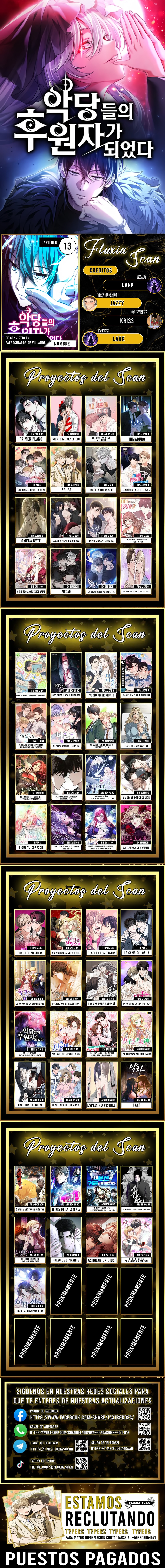 Se convirtió en patrocinador de villanos Capítulo 13 - Page 1