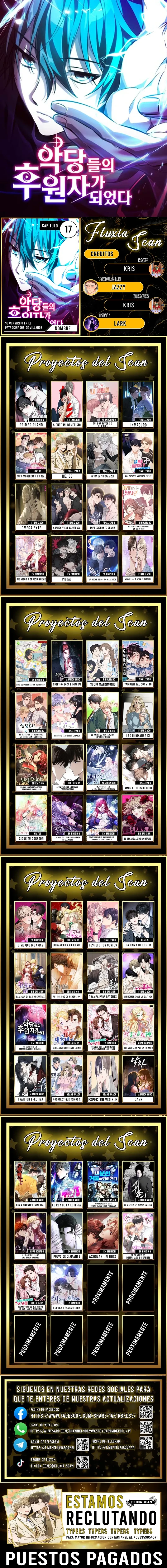 Se convirtió en patrocinador de villanos Capítulo 17 - Page 1