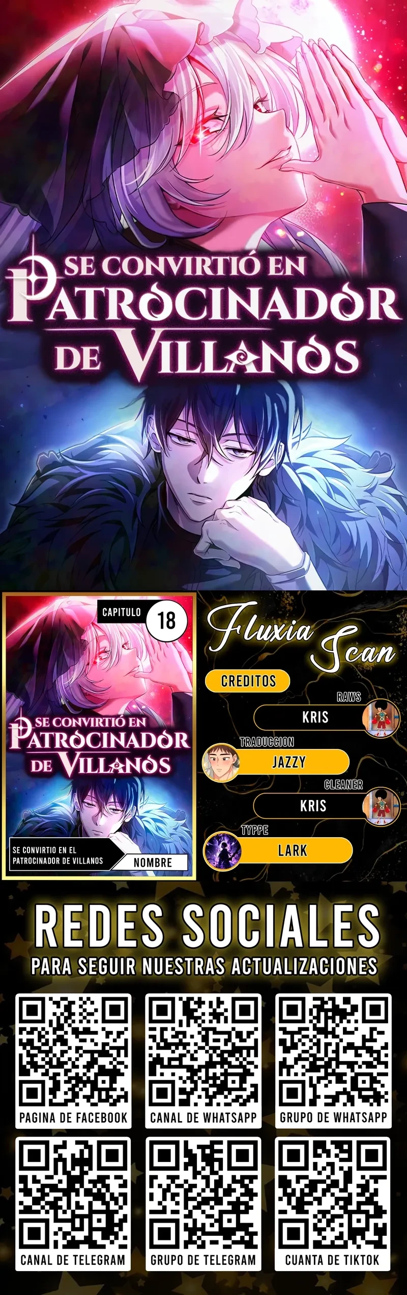 Se convirtió en patrocinador de villanos Capítulo 18 - Page 1