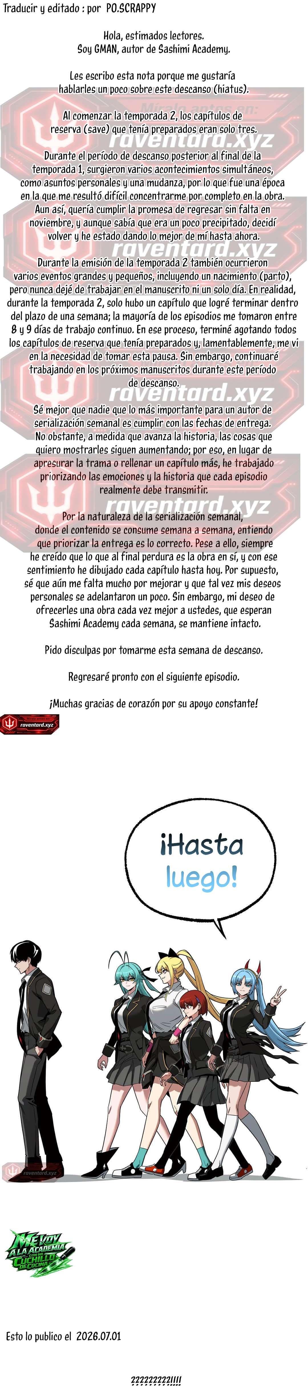 Conquistando la Academia con solo un Cuchillo de Sashimi Capítulo 87.5 - Page 1