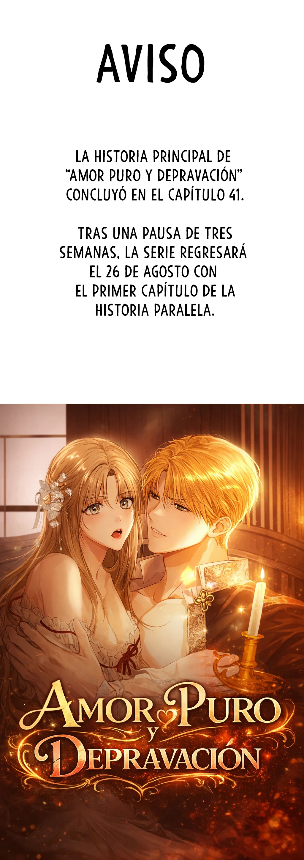 Amor puro y Depravación Capítulo 41.5 - Page 1