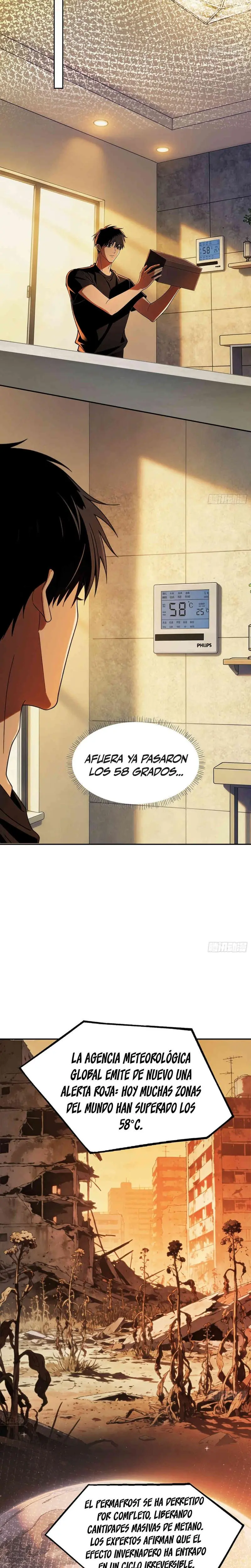 Apocalipsis de Calor Extremo: Me Convertí en Dios Gracias a Mi Refugio Capítulo 24 - Page 6