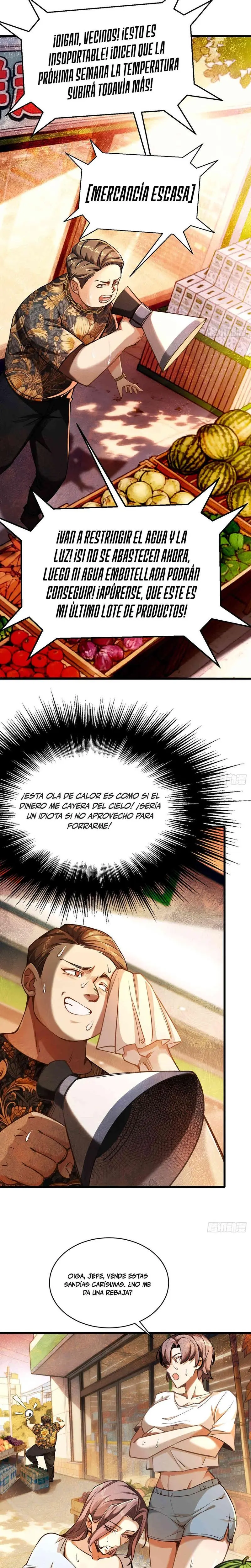 Apocalipsis de Calor Extremo: Me Convertí en Dios Gracias a Mi Refugio Capítulo 4 - Page 3