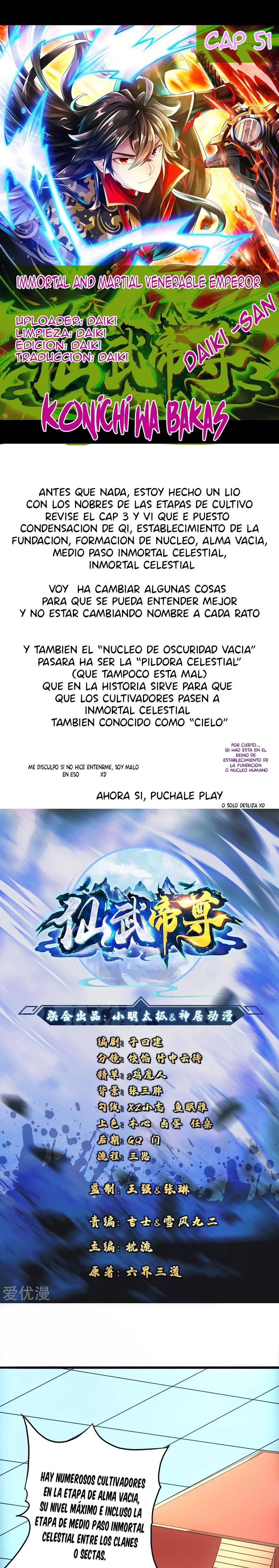 El Emperador Marcial Contra los Cielos Capítulo 51 - Page 1