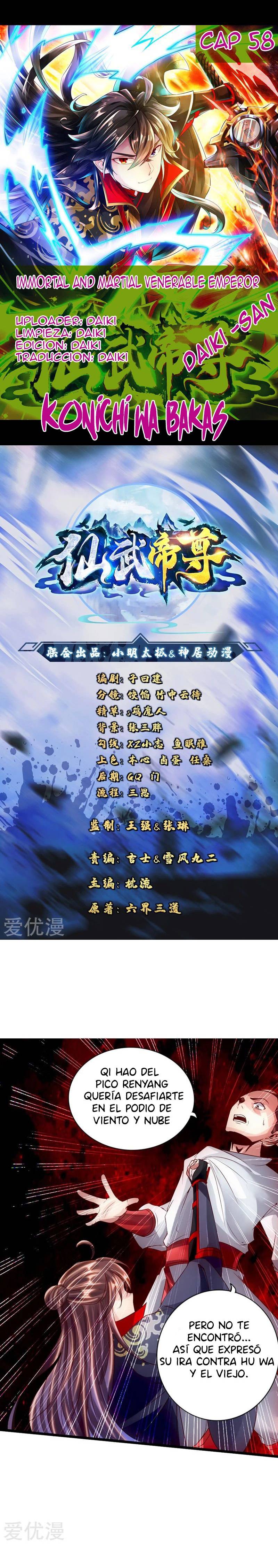 El Emperador Marcial Contra los Cielos Capítulo 58 - Page 1