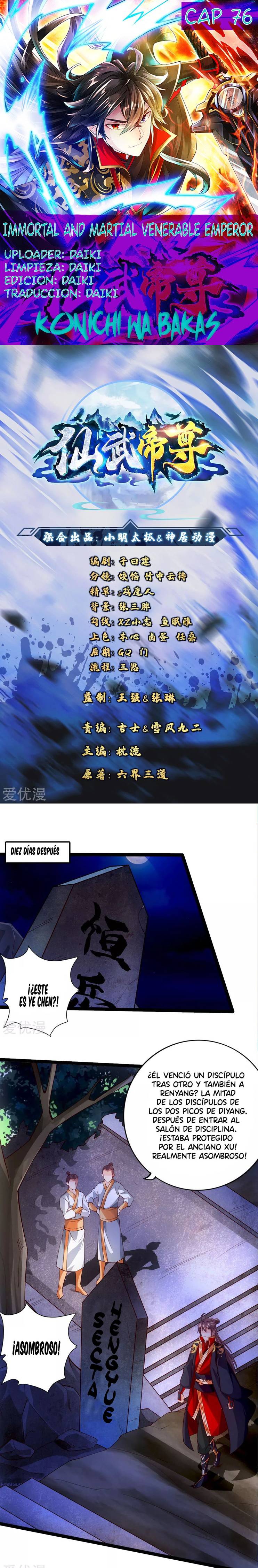 El Emperador Marcial Contra los Cielos Capítulo 76 - Page 1