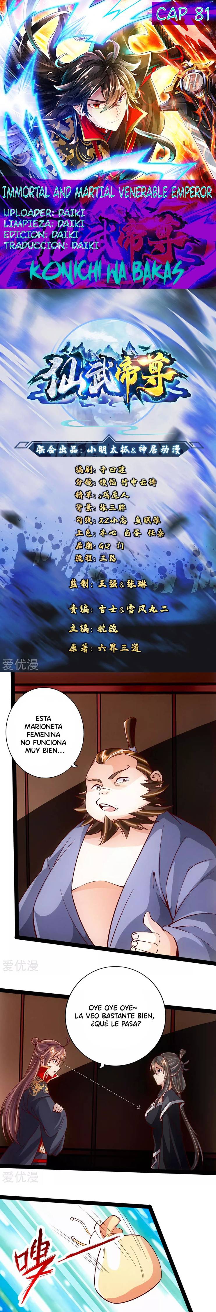 El Emperador Marcial Contra los Cielos Capítulo 81 - Page 1