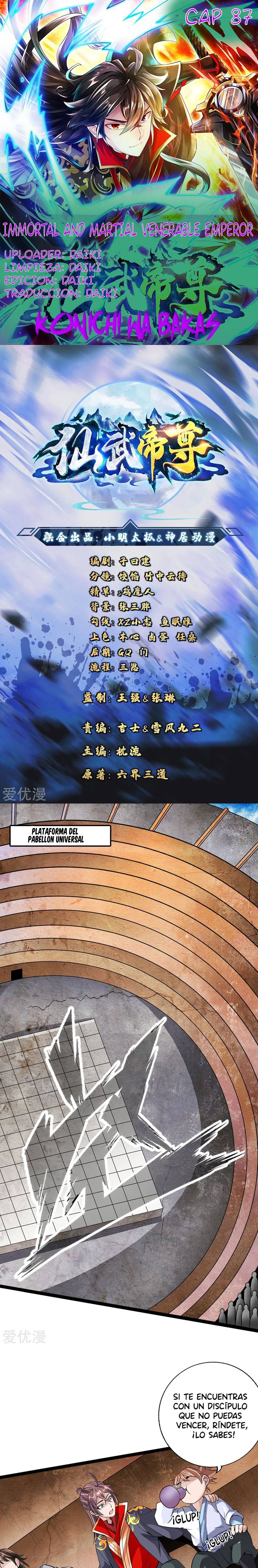 El Emperador Marcial Contra los Cielos Capítulo 87 - Page 1