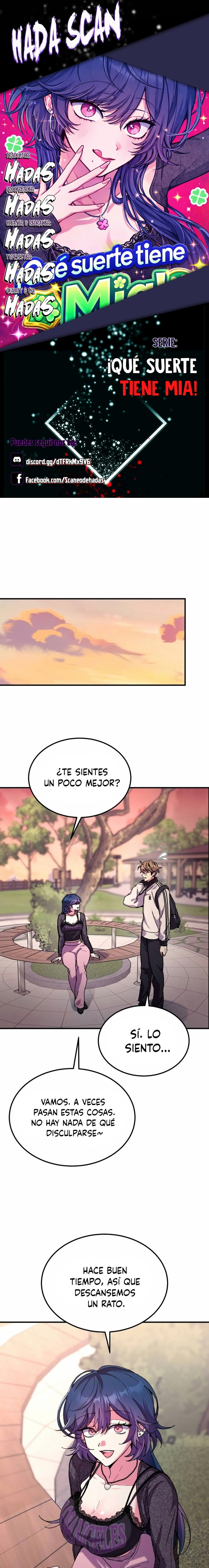 ¡Qué suerte tiene Mia! Capítulo 4 - Page 1