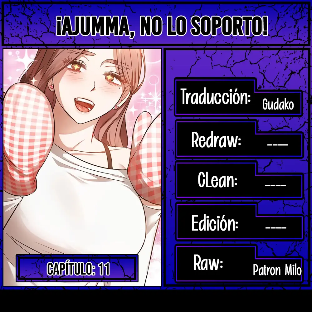 ¡Ajumma, No lo Soporto! Capítulo 11 - Page 1
