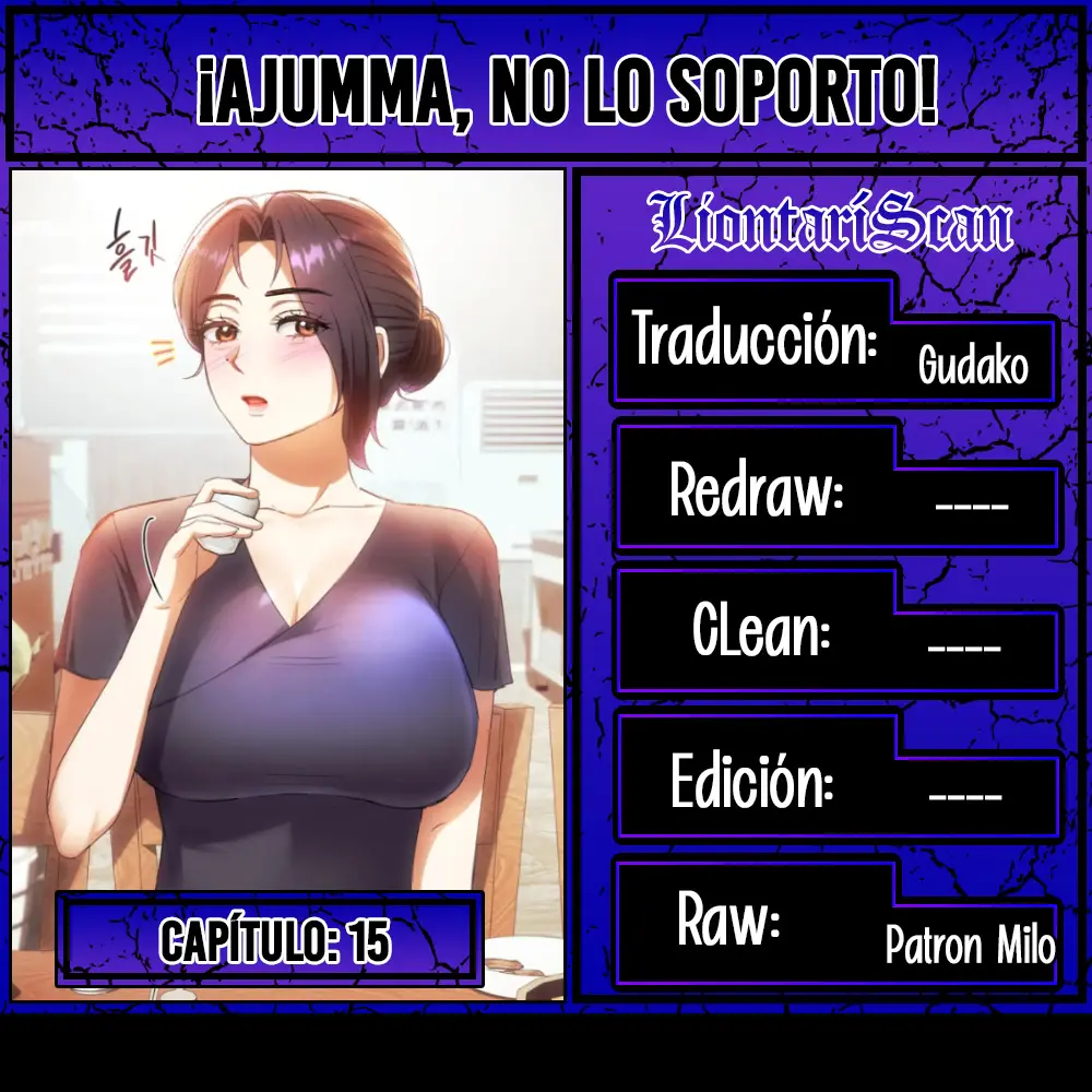 ¡Ajumma, No lo Soporto! Capítulo 15 - Page 1