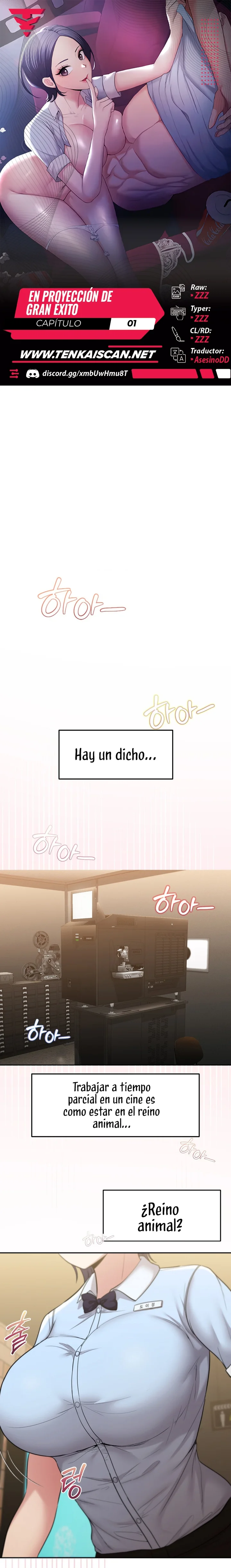 En proyección de gran éxito Capítulo 1 - Page 1