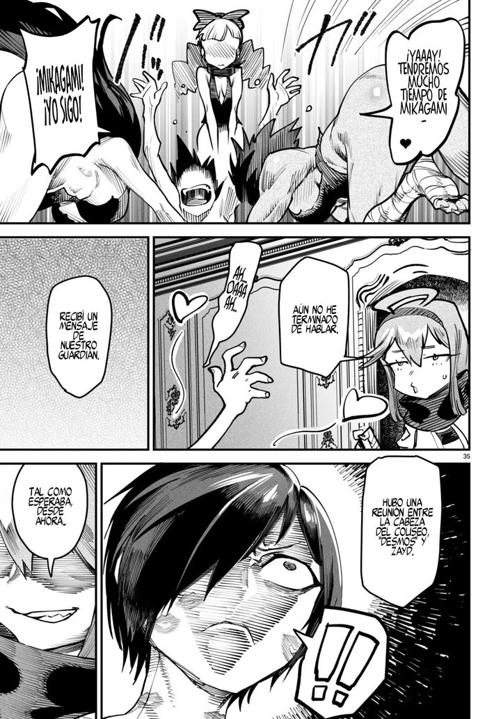 REENCARNADO EN UN COLISEO ~Utilizando la habilidad más débil para derrotar a las mujeres más fuertes y crear un harem de esclavas~ Capítulo 13 - Page 36