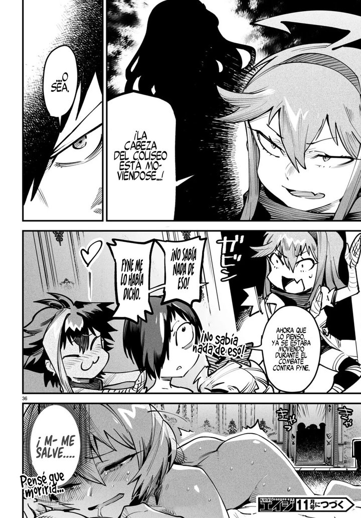 REENCARNADO EN UN COLISEO ~Utilizando la habilidad más débil para derrotar a las mujeres más fuertes y crear un harem de esclavas~ Capítulo 13 - Page 37