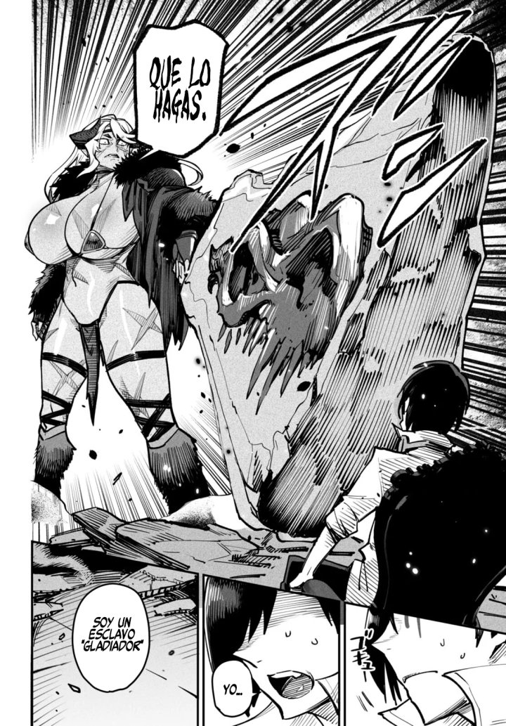 REENCARNADO EN UN COLISEO ~Utilizando la habilidad más débil para derrotar a las mujeres más fuertes y crear un harem de esclavas~ Capítulo 14 - Page 17