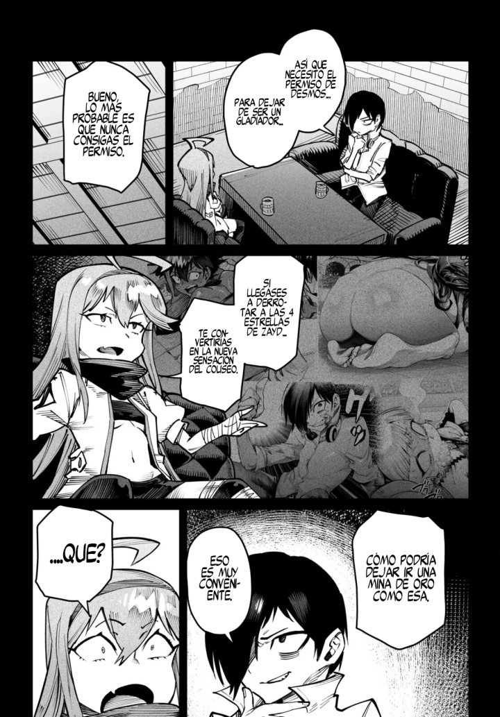 REENCARNADO EN UN COLISEO ~Utilizando la habilidad más débil para derrotar a las mujeres más fuertes y crear un harem de esclavas~ Capítulo 14 - Page 19
