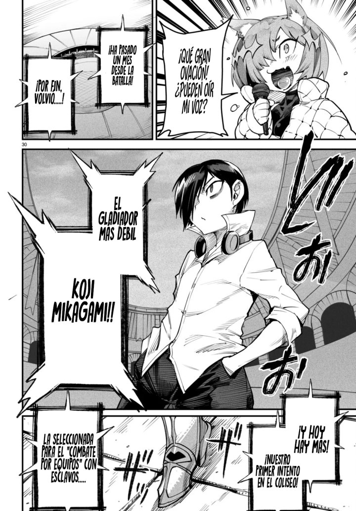 REENCARNADO EN UN COLISEO ~Utilizando la habilidad más débil para derrotar a las mujeres más fuertes y crear un harem de esclavas~ Capítulo 14 - Page 29