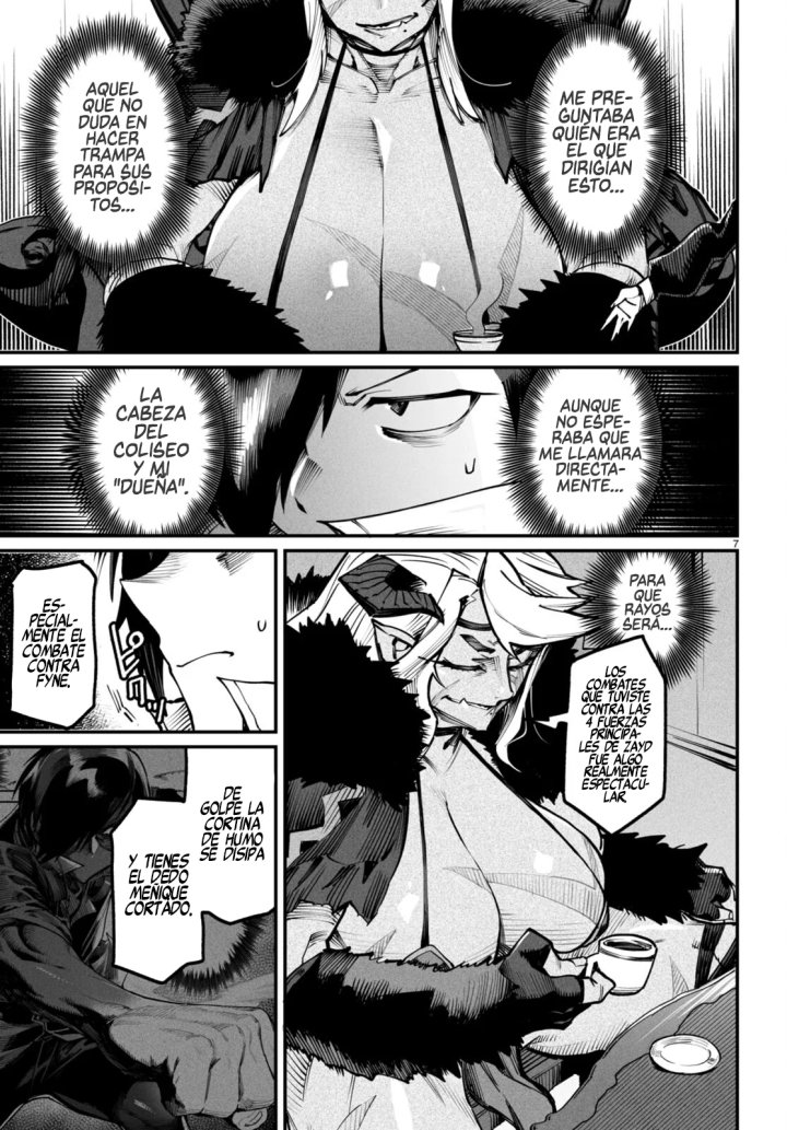 REENCARNADO EN UN COLISEO ~Utilizando la habilidad más débil para derrotar a las mujeres más fuertes y crear un harem de esclavas~ Capítulo 14 - Page 7