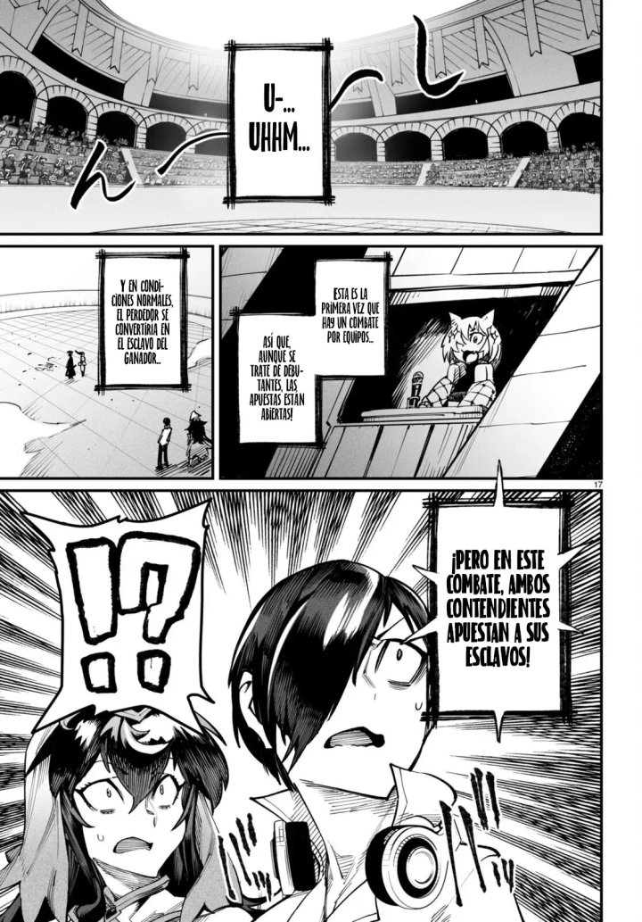 REENCARNADO EN UN COLISEO ~Utilizando la habilidad más débil para derrotar a las mujeres más fuertes y crear un harem de esclavas~ Capítulo 15 - Page 16