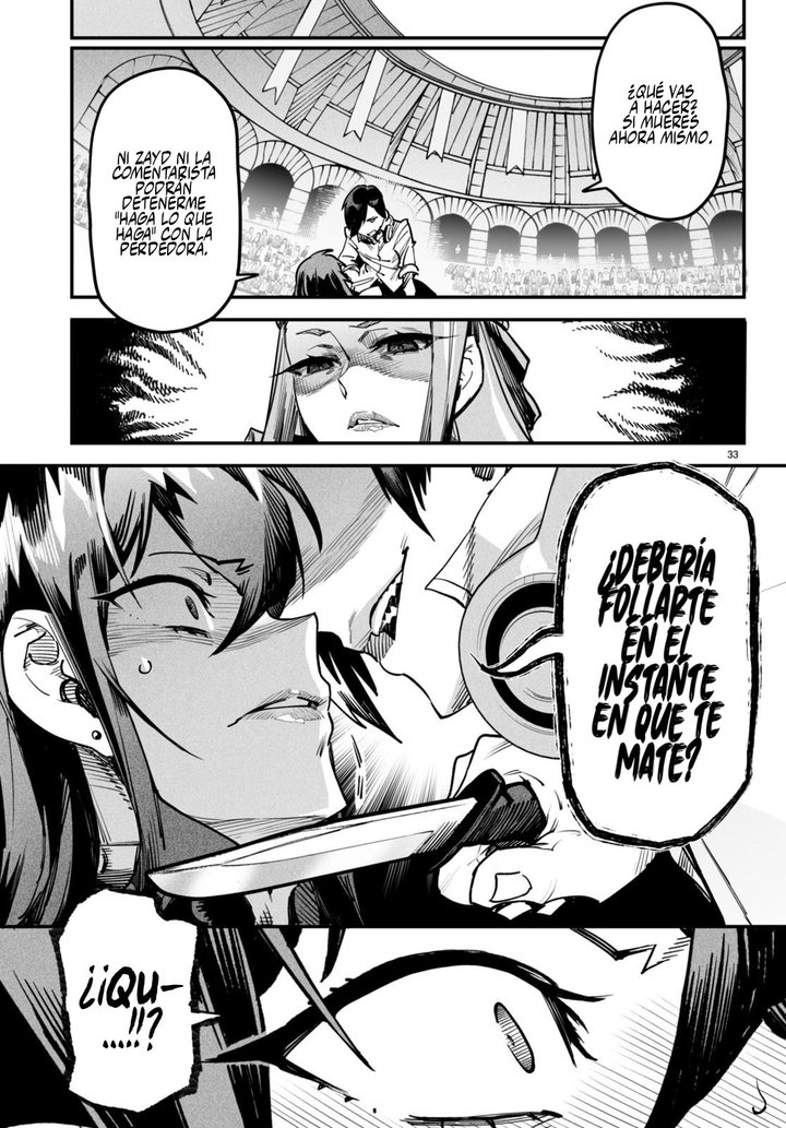 REENCARNADO EN UN COLISEO ~Utilizando la habilidad más débil para derrotar a las mujeres más fuertes y crear un harem de esclavas~ Capítulo 2 - Page 34