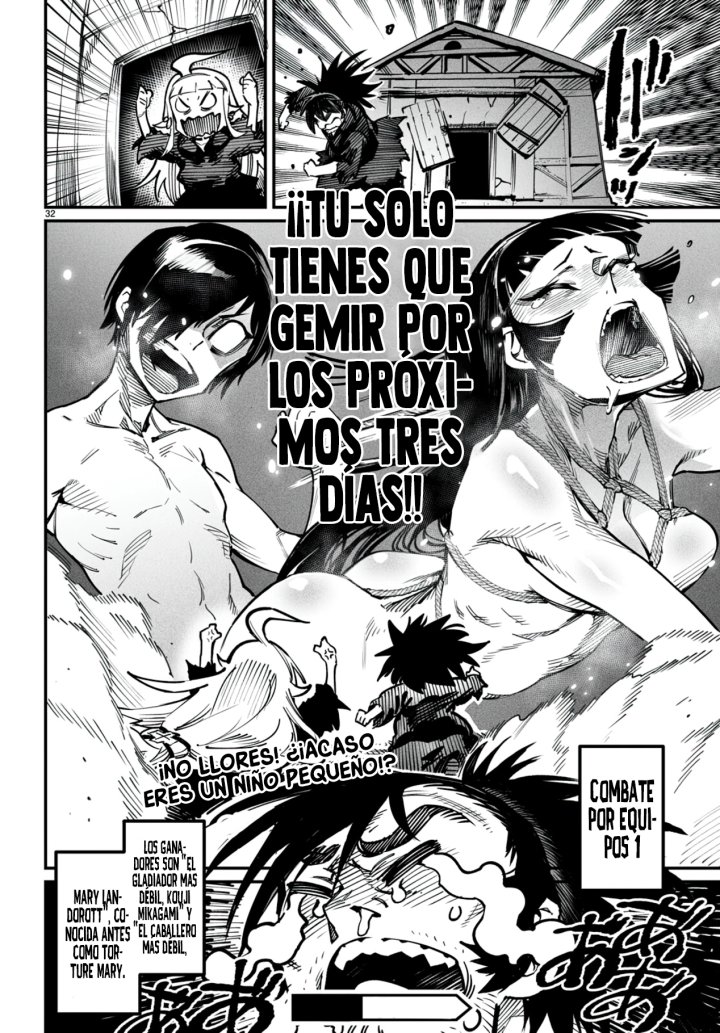 REENCARNADO EN UN COLISEO ~Utilizando la habilidad más débil para derrotar a las mujeres más fuertes y crear un harem de esclavas~ Capítulo 20 - Page 35