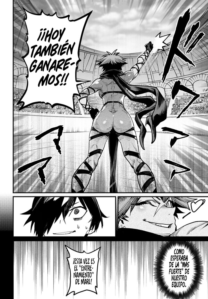 REENCARNADO EN UN COLISEO ~Utilizando la habilidad más débil para derrotar a las mujeres más fuertes y crear un harem de esclavas~ Capítulo 21 - Page 9