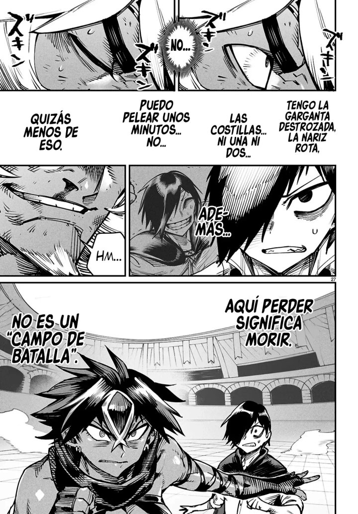 REENCARNADO EN UN COLISEO ~Utilizando la habilidad más débil para derrotar a las mujeres más fuertes y crear un harem de esclavas~ Capítulo 25 - Page 29