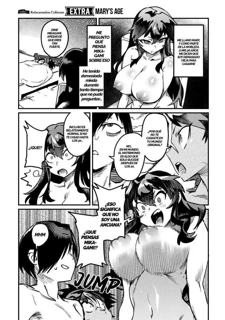 REENCARNADO EN UN COLISEO ~Utilizando la habilidad más débil para derrotar a las mujeres más fuertes y crear un harem de esclavas~ Capítulo 26.5 - Page 8