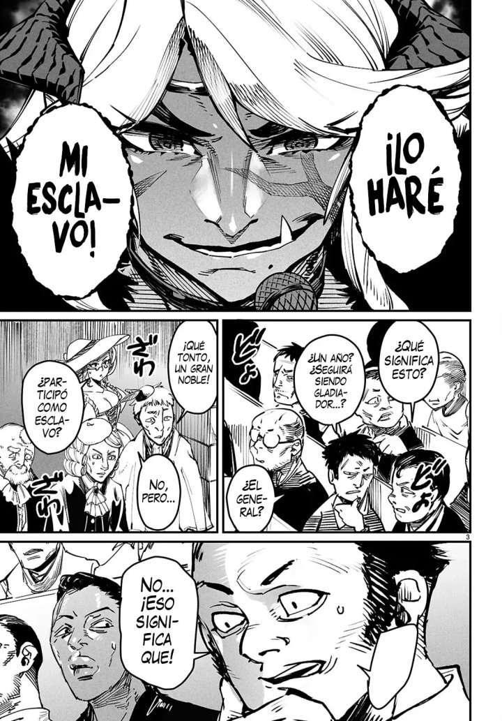 REENCARNADO EN UN COLISEO ~Utilizando la habilidad más débil para derrotar a las mujeres más fuertes y crear un harem de esclavas~ Capítulo 26 - Page 7