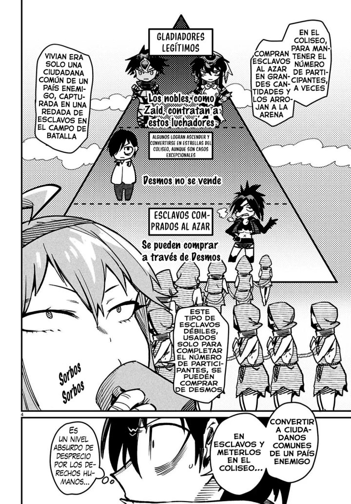 REENCARNADO EN UN COLISEO ~Utilizando la habilidad más débil para derrotar a las mujeres más fuertes y crear un harem de esclavas~ Capítulo 28 - Page 8