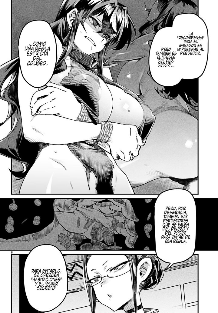 REENCARNADO EN UN COLISEO ~Utilizando la habilidad más débil para derrotar a las mujeres más fuertes y crear un harem de esclavas~ Capítulo 3 - Page 9