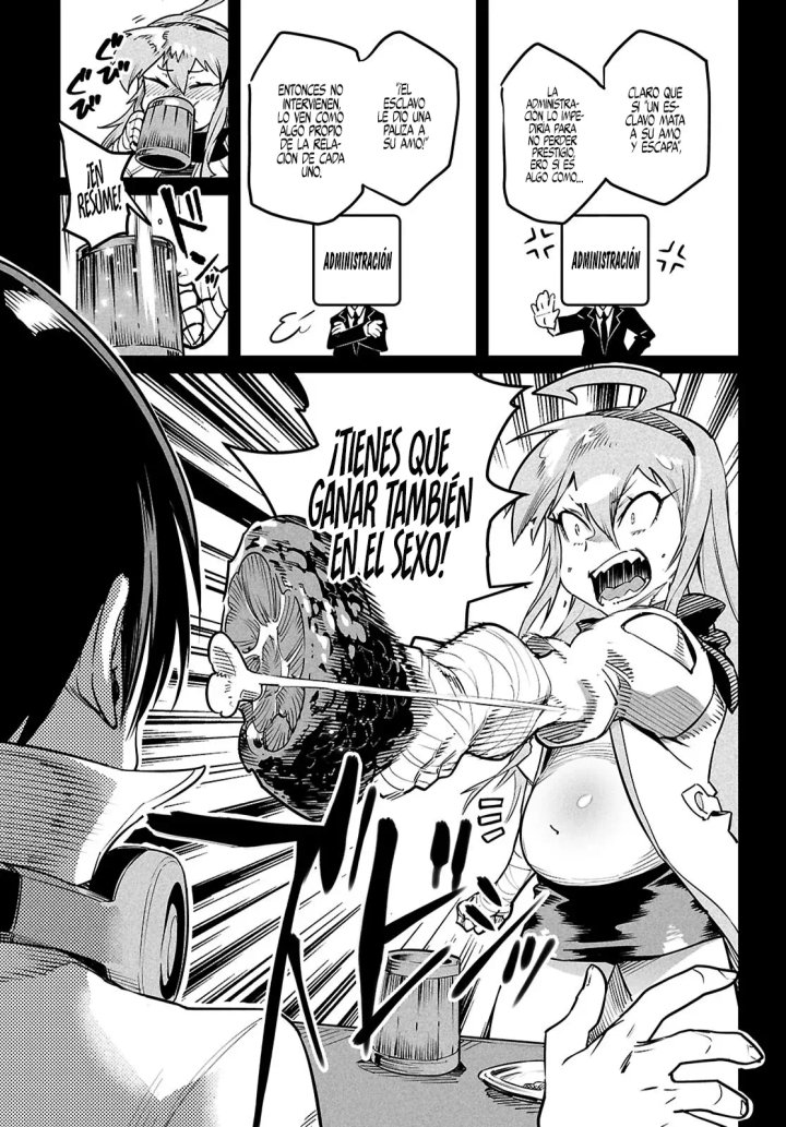REENCARNADO EN UN COLISEO ~Utilizando la habilidad más débil para derrotar a las mujeres más fuertes y crear un harem de esclavas~ Capítulo 34 - Page 9
