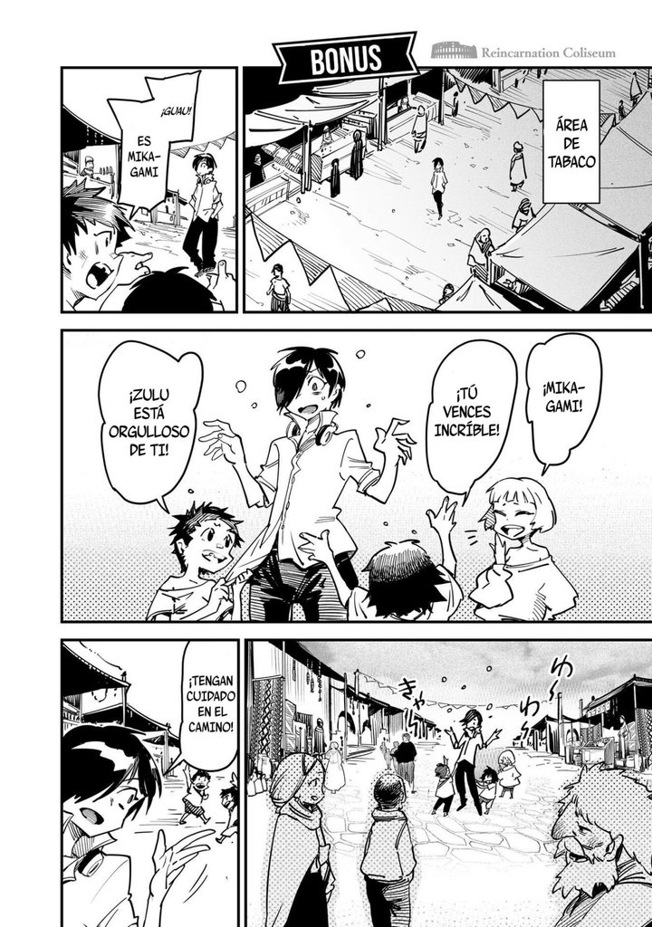 REENCARNADO EN UN COLISEO ~Utilizando la habilidad más débil para derrotar a las mujeres más fuertes y crear un harem de esclavas~ Capítulo 4.5 - Page 9