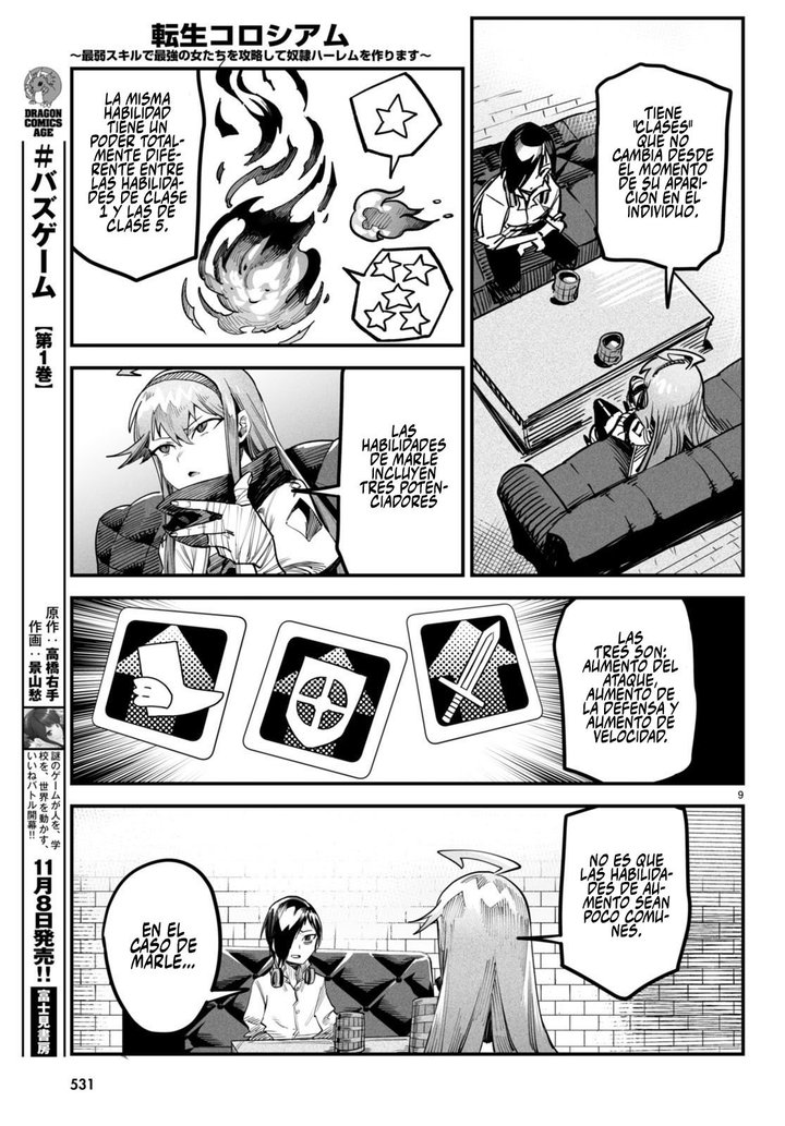 REENCARNADO EN UN COLISEO ~Utilizando la habilidad más débil para derrotar a las mujeres más fuertes y crear un harem de esclavas~ Capítulo 4 - Page 10