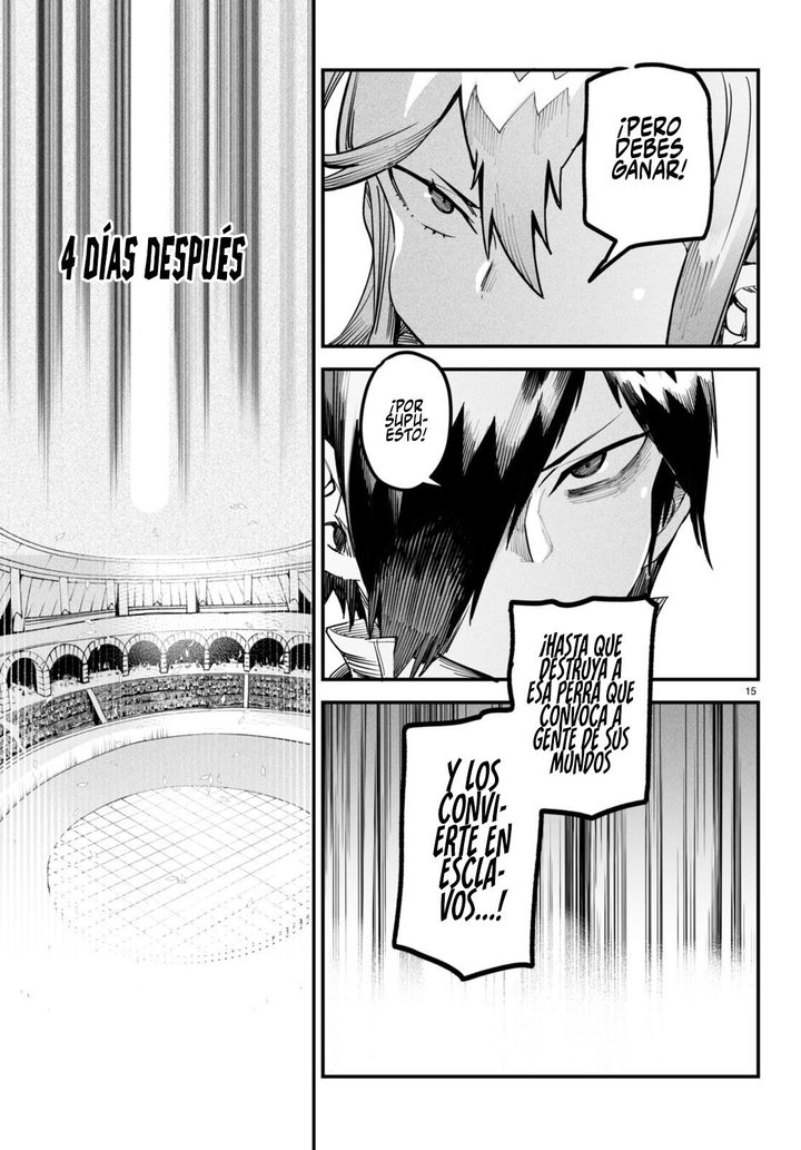 REENCARNADO EN UN COLISEO ~Utilizando la habilidad más débil para derrotar a las mujeres más fuertes y crear un harem de esclavas~ Capítulo 4 - Page 16