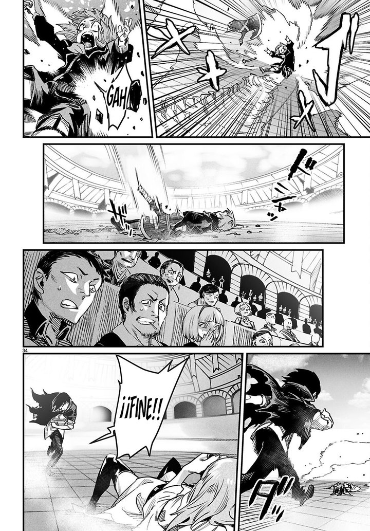 REENCARNADO EN UN COLISEO ~Utilizando la habilidad más débil para derrotar a las mujeres más fuertes y crear un harem de esclavas~ Capítulo 40 - Page 34