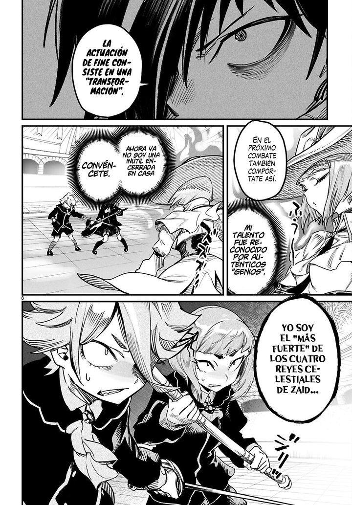 REENCARNADO EN UN COLISEO ~Utilizando la habilidad más débil para derrotar a las mujeres más fuertes y crear un harem de esclavas~ Capítulo 40 - Page 9