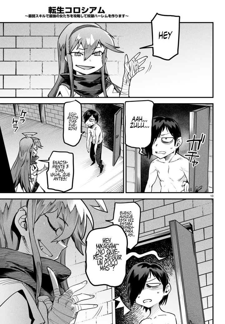 REENCARNADO EN UN COLISEO ~Utilizando la habilidad más débil para derrotar a las mujeres más fuertes y crear un harem de esclavas~ Capítulo 6 - Page 14