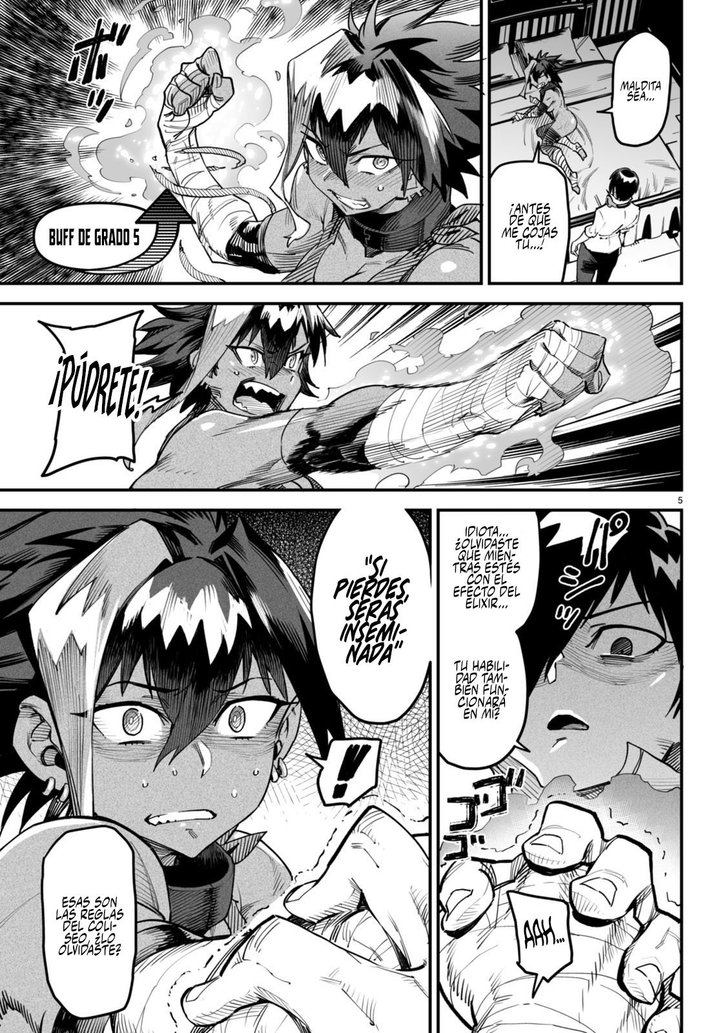 REENCARNADO EN UN COLISEO ~Utilizando la habilidad más débil para derrotar a las mujeres más fuertes y crear un harem de esclavas~ Capítulo 6 - Page 6