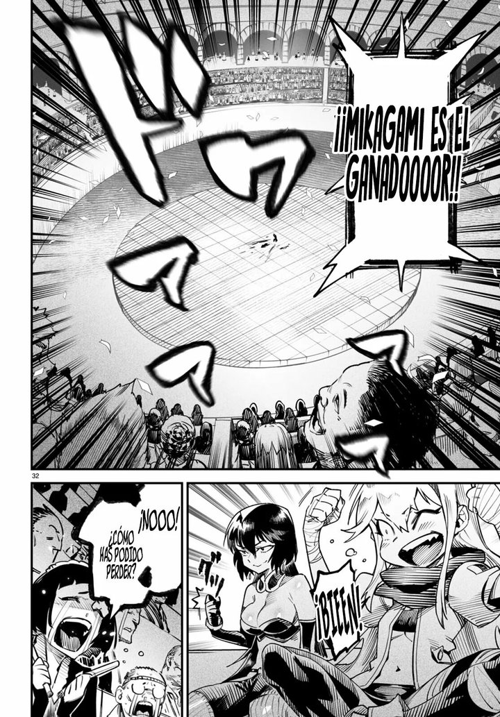REENCARNADO EN UN COLISEO ~Utilizando la habilidad más débil para derrotar a las mujeres más fuertes y crear un harem de esclavas~ Capítulo 8 - Page 32