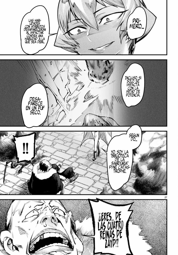 REENCARNADO EN UN COLISEO ~Utilizando la habilidad más débil para derrotar a las mujeres más fuertes y crear un harem de esclavas~ Capítulo 9 - Page 28