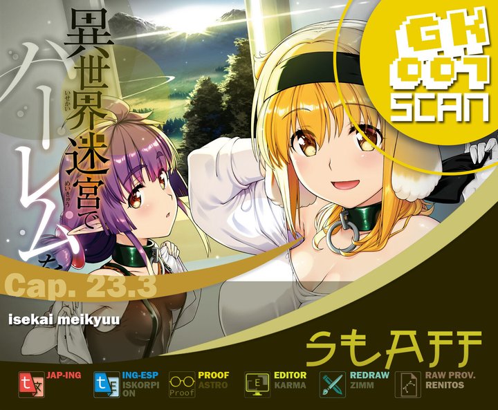 Isekai Meikyuu de Dorei Harem wo Capítulo 23.3 - Page 1