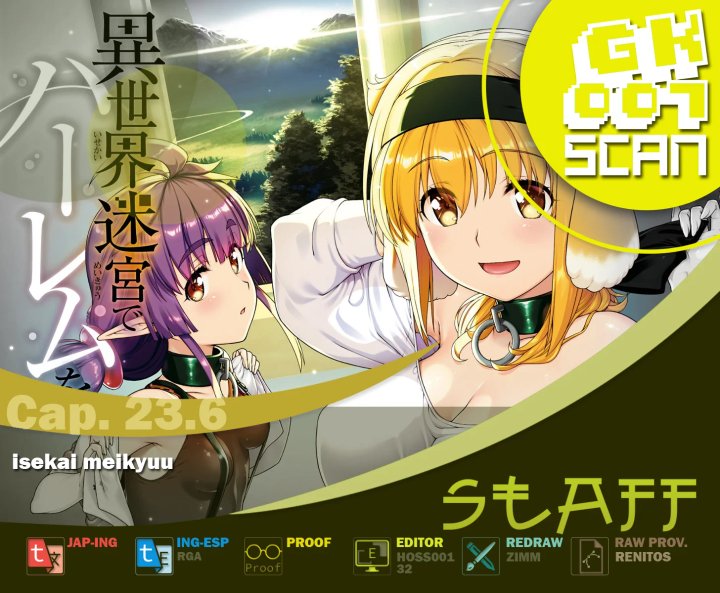 Isekai Meikyuu de Dorei Harem wo Capítulo 23.6 - Page 1