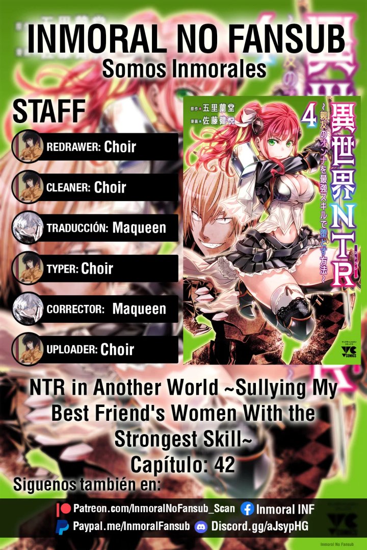 Isekai NTR ~Shinyuu no Onna wo Saikyou Skill de Otosu Houhou~ Capítulo 42 - Page 1