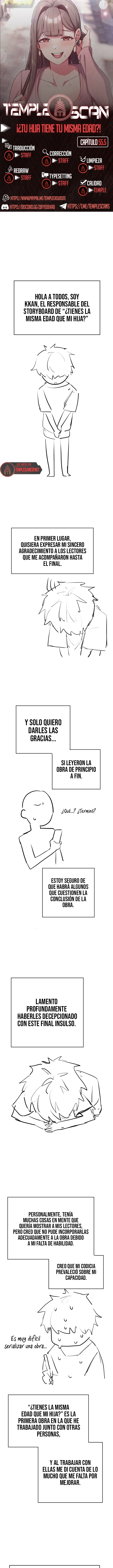 Pero, ¿¡Tienes la misma edad que mi hija?! Capítulo 55.5 - Page 1